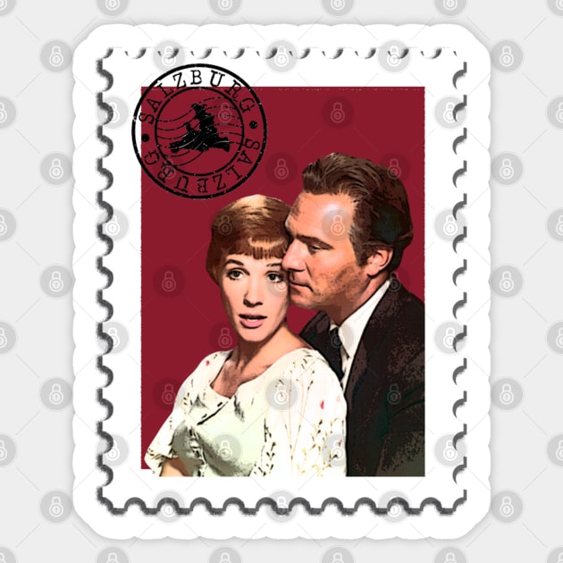 Sound of Music Georg and Maria Stamp Sticker by baranskini